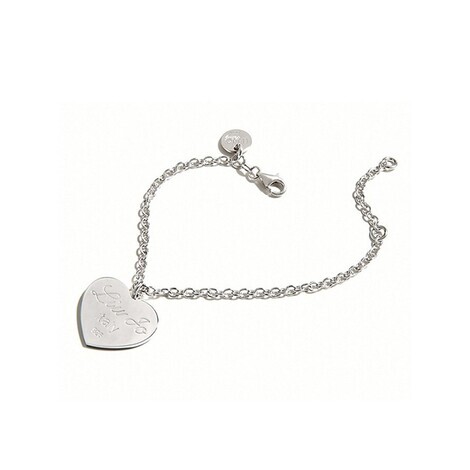 Bracciale in argento 925 con ciondolo cuore