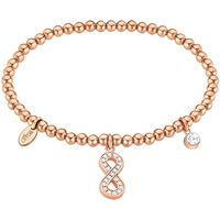 bracciale lotus in acciaio 316l con dettagli ros�