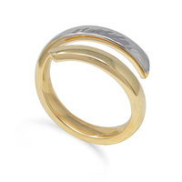 anello in oro 18kt bicolore sarnioro