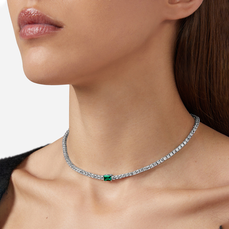 Anelli Collana Chiara Ferragni Smeraldo COLLANA PENDENTE EMERALD