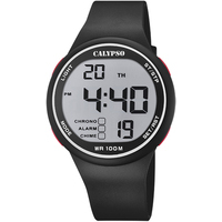 Calypso-Orologio da polso da uomo digitale, con Display LCD digitale e cinturino in plastica, colore: nero, 7 K5702