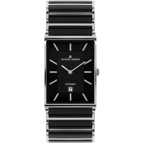 Jacques Lemans Orologio Uomo Analogico Quarz Acciaio, Modello Liverpool 1-2141E, 48 Mm