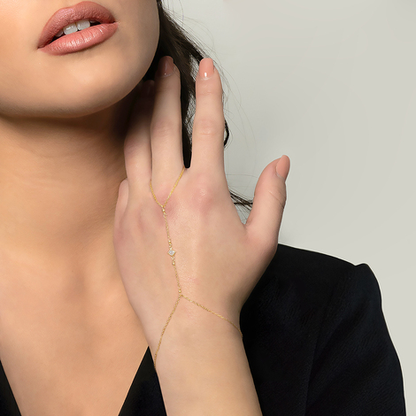 Baciamano in argento925 silver con cristallo 4795DO