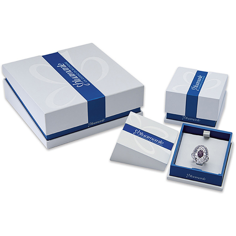 Collana Croce di Zirconi Blu Gioielli Amen