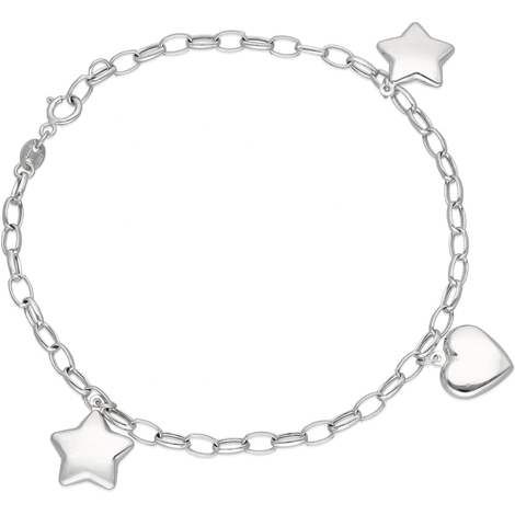 Bracciale Donna A Cuore Nuoli® – Regolabile 15+5 Cm, Acciaio Inox, Placcato Oro O Rosa, Regalo