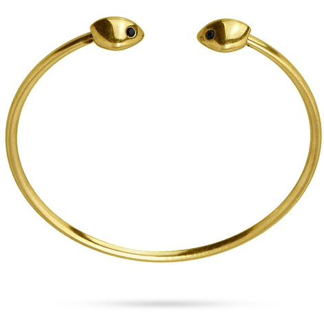 HIXNUG Bracciale Serpente In Metallo – Regolabile, Elasticizzato, Aperto – Gioiello Donna