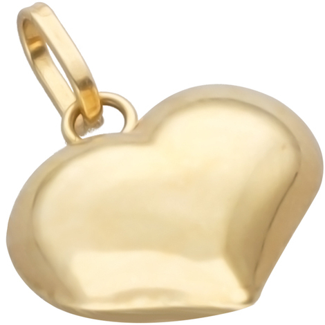 Ciondolo In Oro Giallo 18kt A Cuore Bombato Double Face - Gioielleria - Foto 3