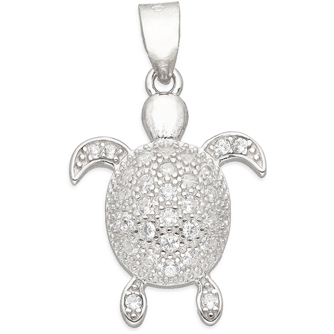 Ciondolo Fiore Hawaiiano In Argento 925 Con CZ – 3 Plumeria, Gioiello Charm