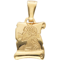 medaglia sacra in oro giallo 9 kt