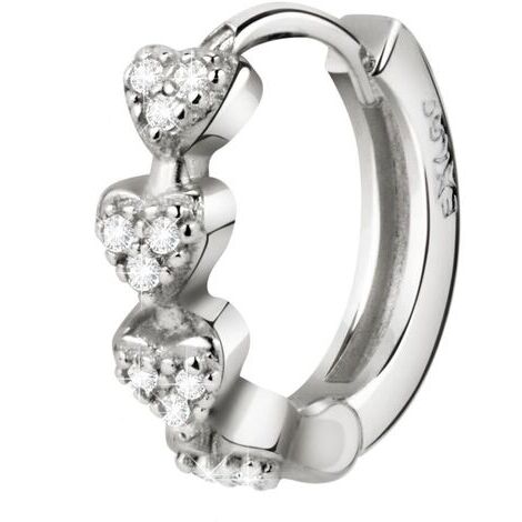 La Petite Story Mono Orecchino Exigo In Ottone Con Zirconi, 12mm, Farfallina, LPS02ARQ106