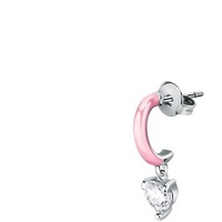 mono orecchino la petite story in smalto rosa