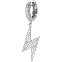 monorecchino amen in argento con fulmine 