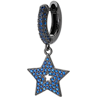 monorecchino amen in argento con stella e zirconi 