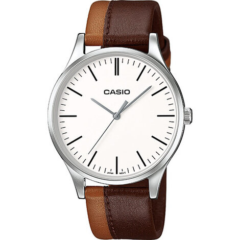Orologio da uomo in acciaio con cintur. in pelle