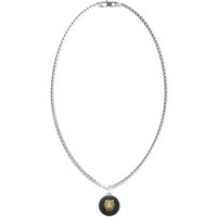 necklacesteel/ylw gold/black