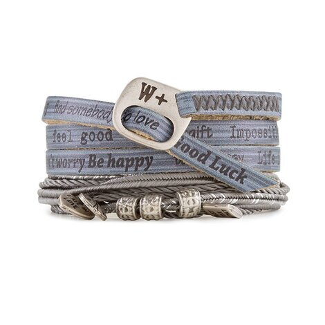 BRACCIALE WE POSITIVE NICE GLAMOUR COL. GRIGIO