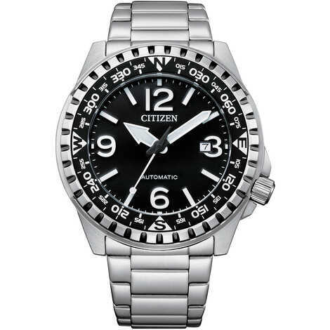 Orologio analogico meccanico Citizen Military nero
