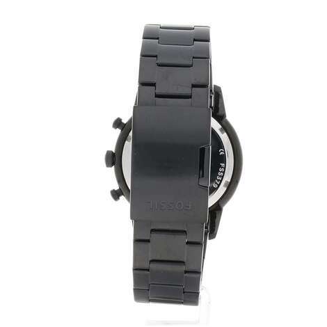Fossil Orologio Uomo Townsman FS5379 - Cronografo - Cassa 44mm - Cinturino In Acciaio - Quadrante Nero