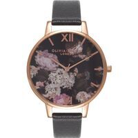 signature florals - black & rose gold