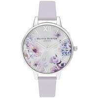 sunlight florals - demi parma violet & silver