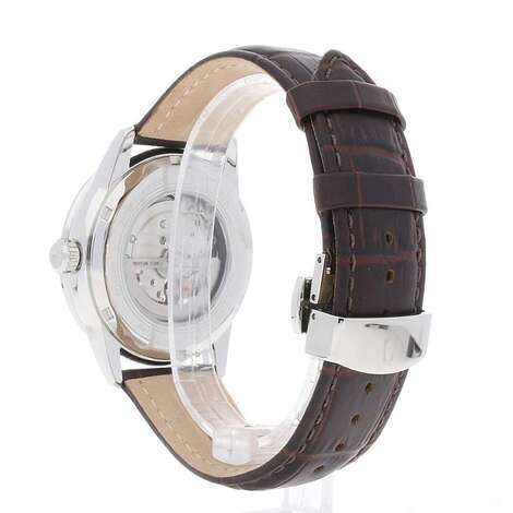 Bulova Orologio Automatico Uomo 96A172 - Cassa 41mm, Pelle Marrone, Movimento 21 Jewels