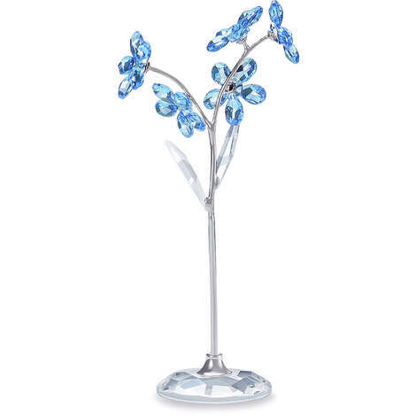 Oggettistica Swarovski Crystal Living Ditelo Con Un Fiore-Non Ti Scordar Di Me