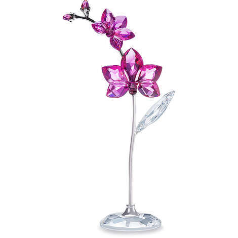 Oggettistica Swarovski Crystal Living Ditelo Con Un Fiore - Orchidea Grande