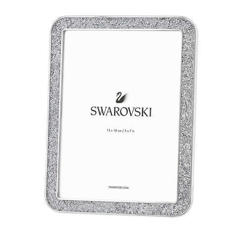 Oggettistica Swarovski Crystal Living Minera Portaritratti Argentato