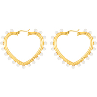 orecchini cuore ops in ottone placcato oro 24kt