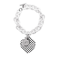 bracciale ops love pois nero/bianco ipb