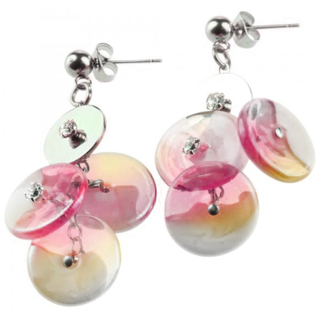 ORECCHINI LIBERTY 1 PENDENTE COL.AMETISTA