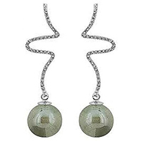 orecchini labyrinth 1 pend.lungo col. grigio