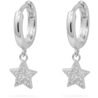 orecchini a cerchio con stellina