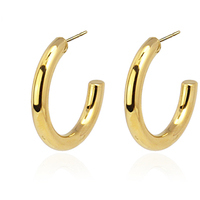 orecchini a cerchio in acciaio anartyx 