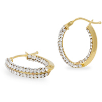 orecchini a cerchio in oro 9kt sarnioro