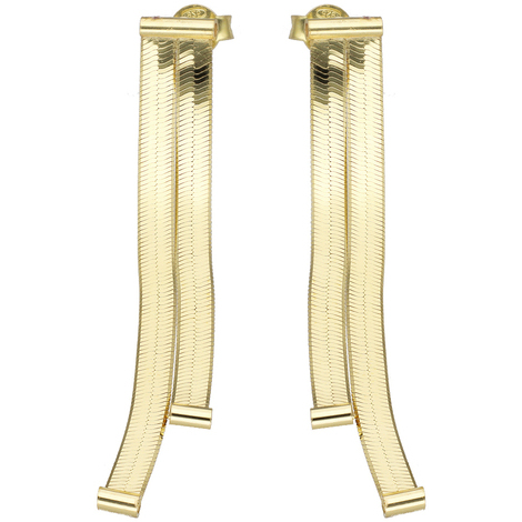 Orecchini a maglia snake argento 925 
