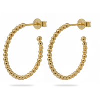 orecchini cerchio balls in oro 9 kt