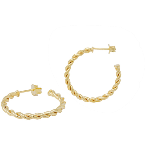 Orecchini cerchio in oro 9 Kt 
