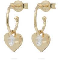 orecchini cerchio oro 18kt con zircone sarnioro