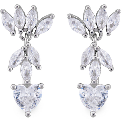 Orecchini con zirconi in argento 925