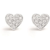 orecchini cuore in oro e diamanti