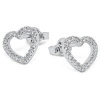 Orecchini cuore diamanti deals