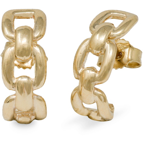 Orecchini da donna a catena in oro giallo 9Kt