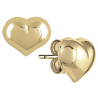 orecchini donna cuore (piccoli) in oro 9kt