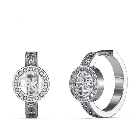 Guess Orecchini Huggie Me JUBE03133JWYGAQT-U - Cerchio Metallico, Design Semplice E Alla Moda - 6