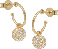 orecchini ear cuff in oro 9kt con pendente