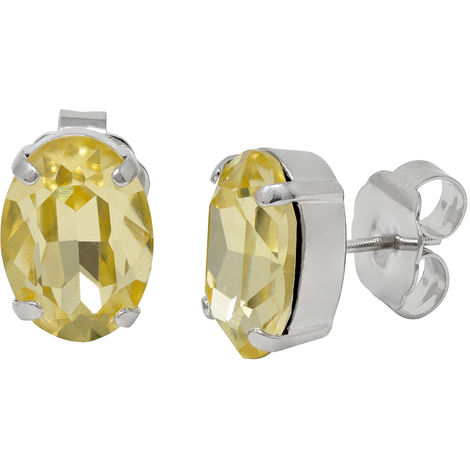 Orecchini cerchio Kidult Style in acciaio e cristallo 861001 – JOY Gioielli
