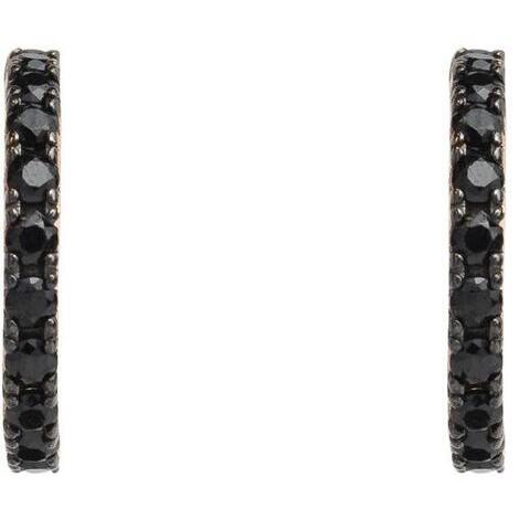 Orecchini Feeling in argento925 e zirconi neri