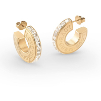 orecchini in acciaio a cerchio da donna guess 