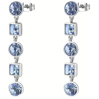 orecchini in acciaio con zirconi brosway symphonia